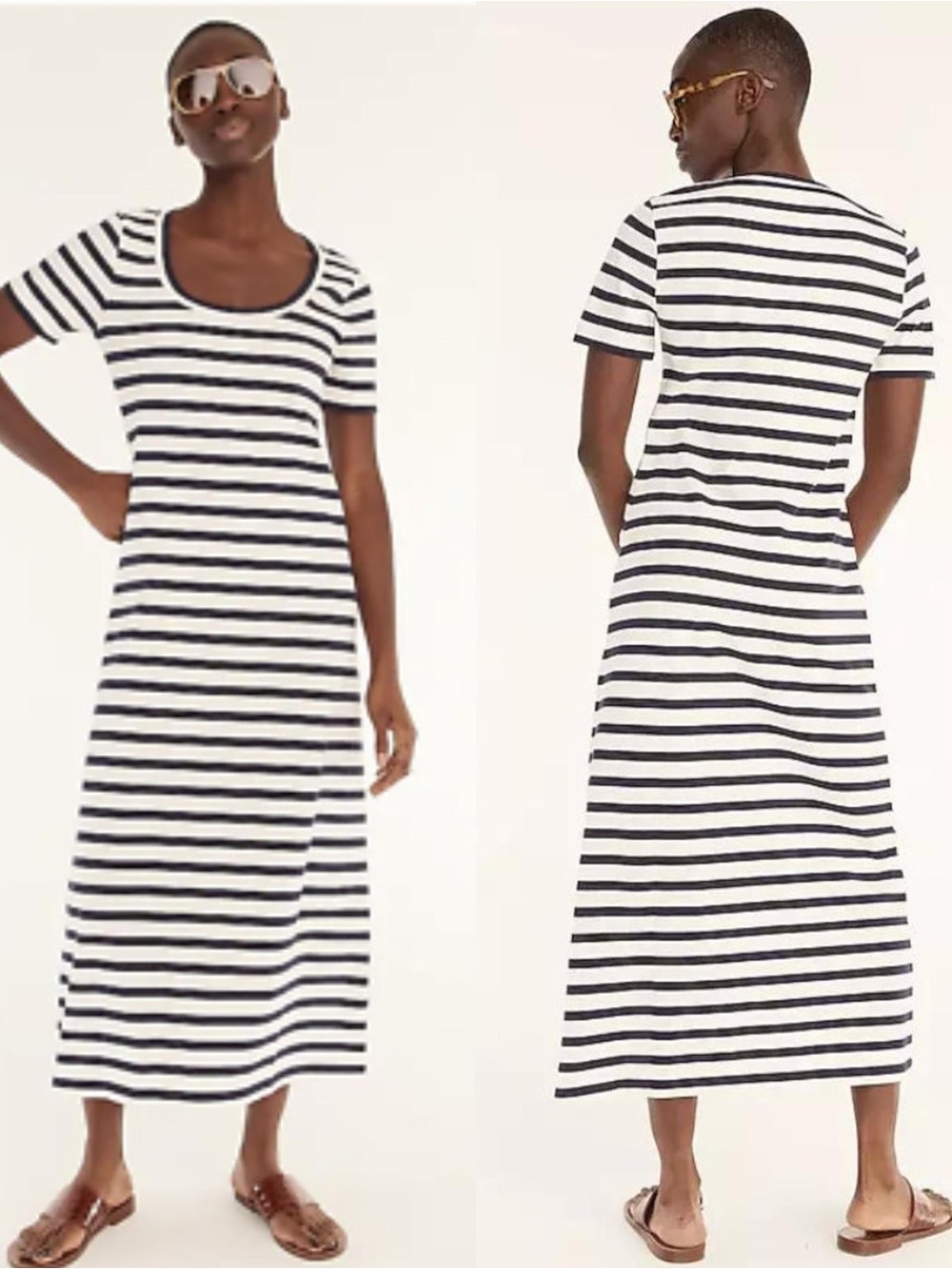 NWT J. Crew Striped Maxi Dress XS